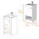 Chariot Free Standing Vanity Cabinet, One Open shelf - Ecart