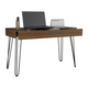 Kyoto 120 Writing Desk, Hairpin Legs, One  Drawer - Ecart