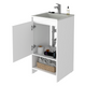 Chariot Free Standing Vanity Cabinet, One Open shelf - Ecart