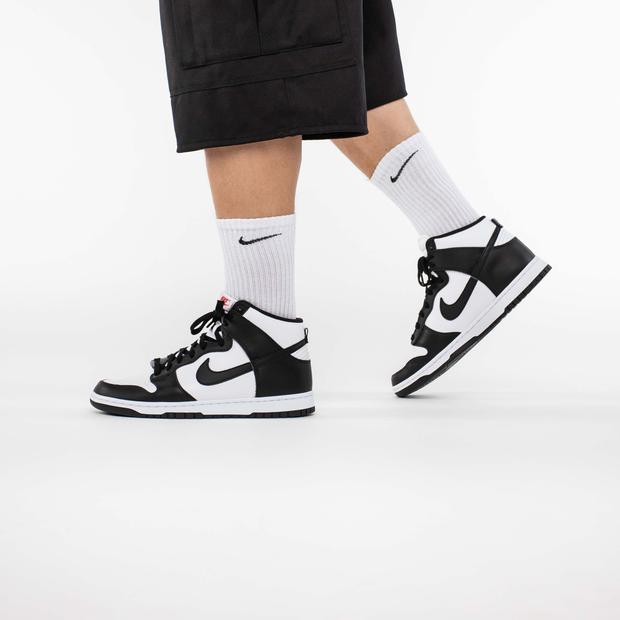 dunk high black white outfit