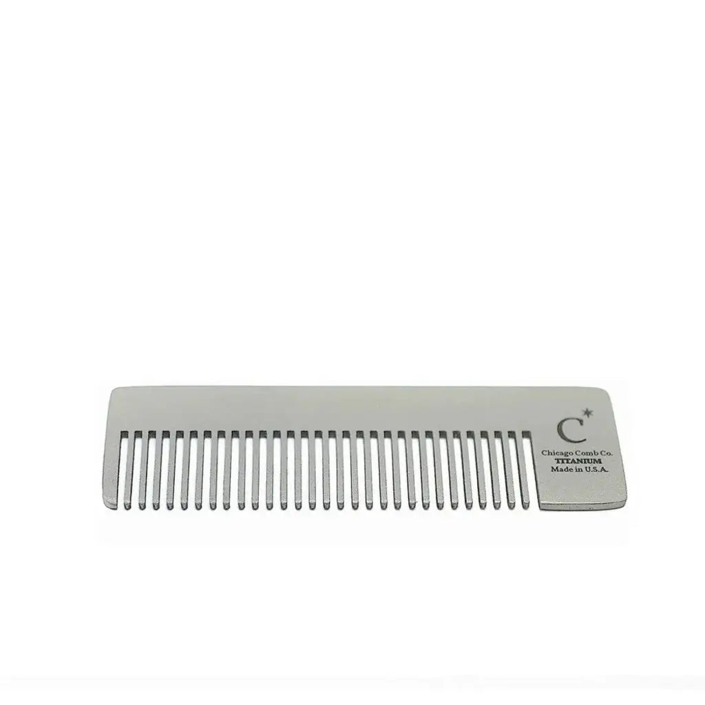 Chicago Comb, Model No.4- Titanium-Chicago Comb-Hårkam-JKShop