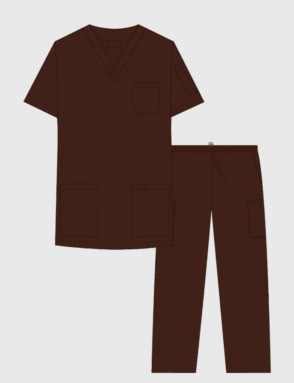 Unisex 8 Pocket Drawstring/Elastic MOBB Scrub Set – Dixie Uniforms