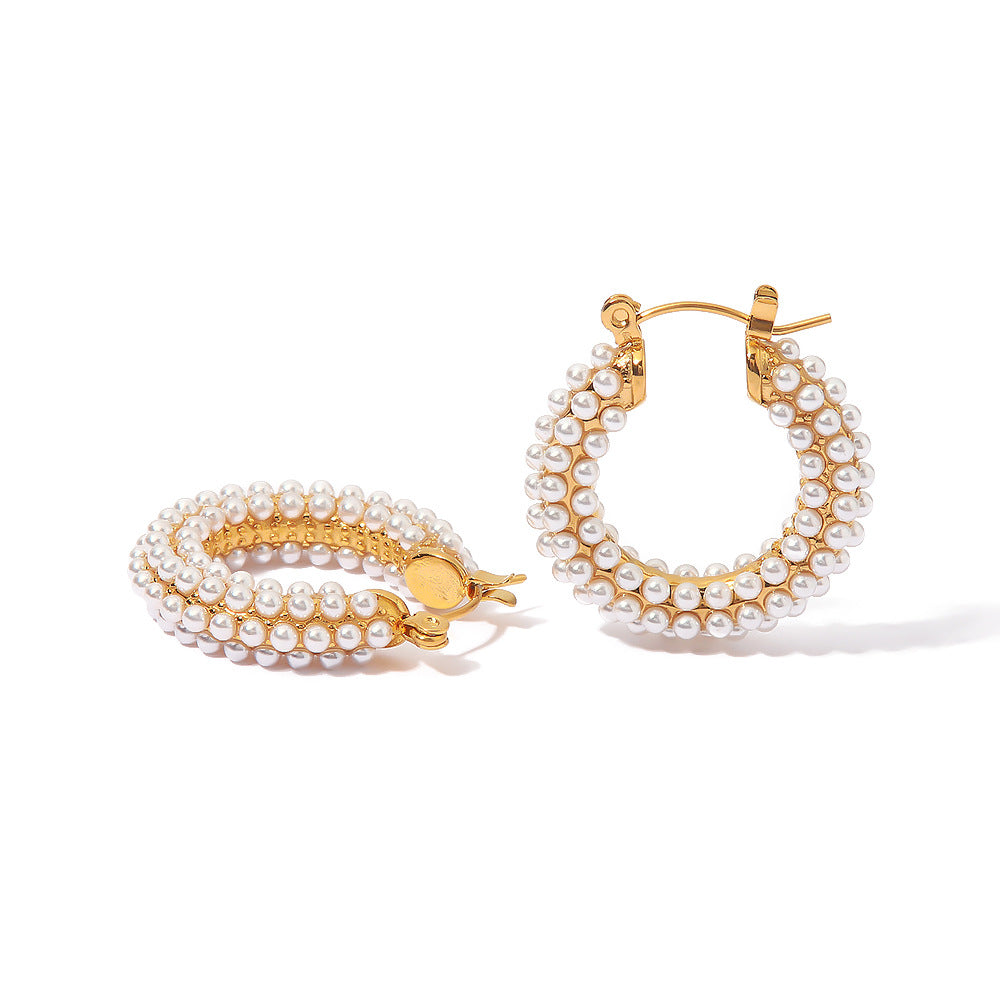 Try simple and lightweight earring styles for those with sensitive ears.