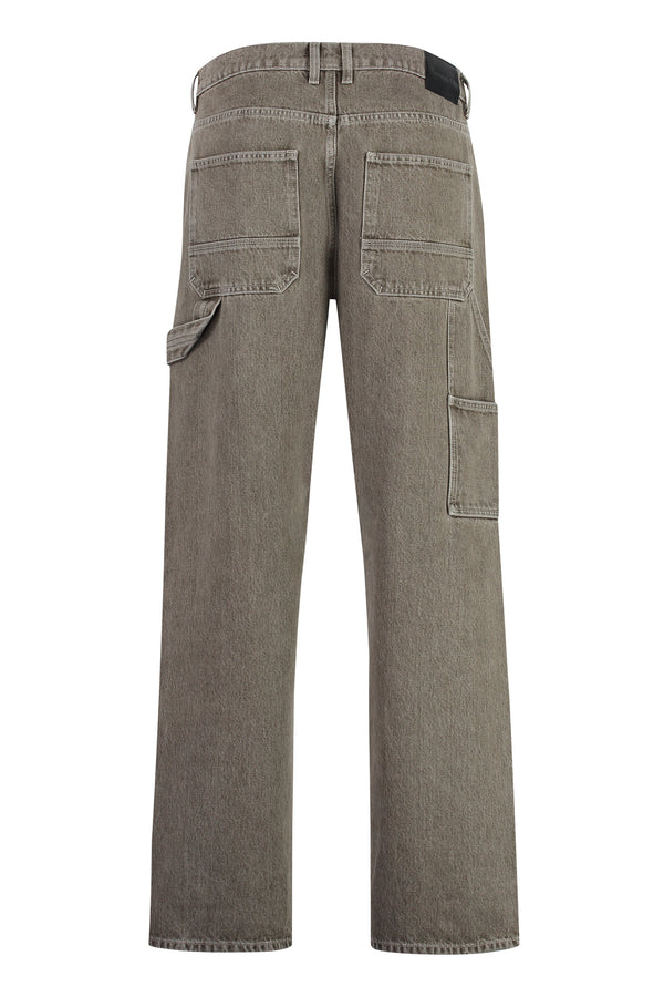 5-pocket straight-leg jeans-1