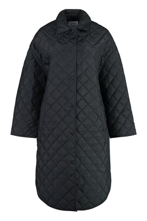 Techno fabric padded jacket-0