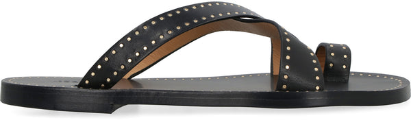Jinsay leather flat sandals-1