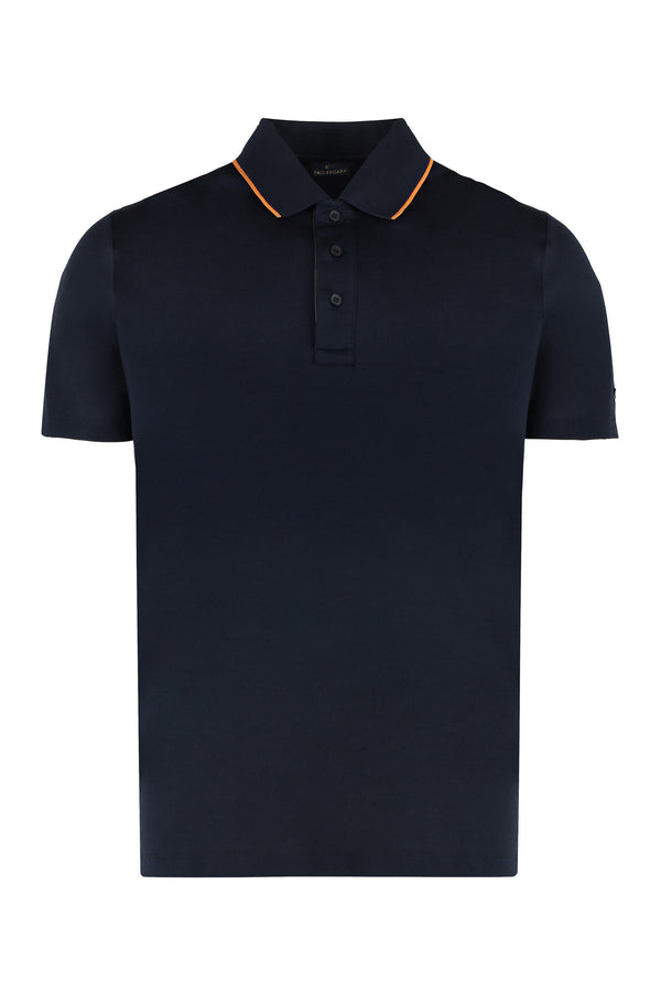 Short sleeve cotton polo shirt-0