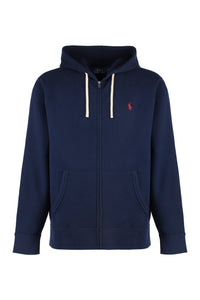 Cotton blend full-zip sweatshirt