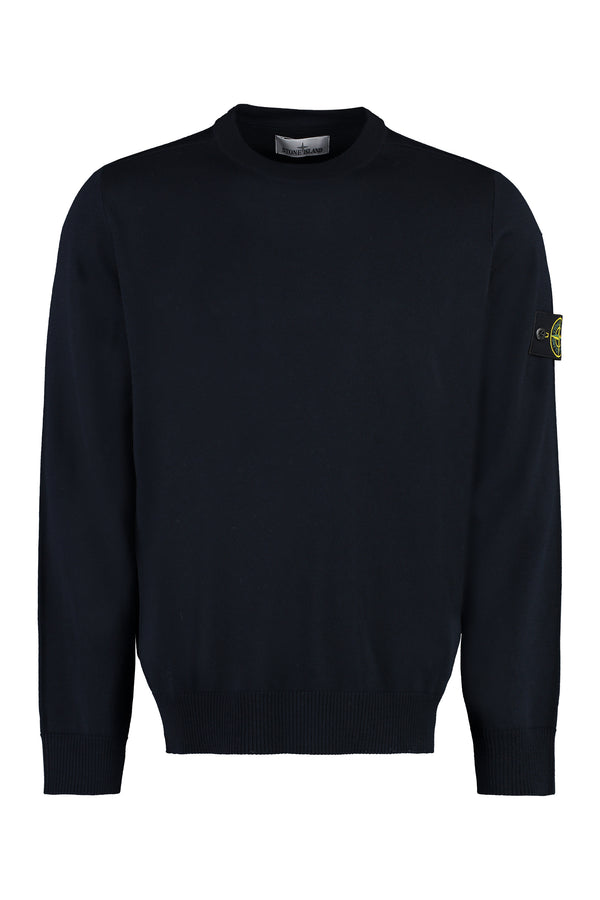 Virgin wool crew-neck pullover-0