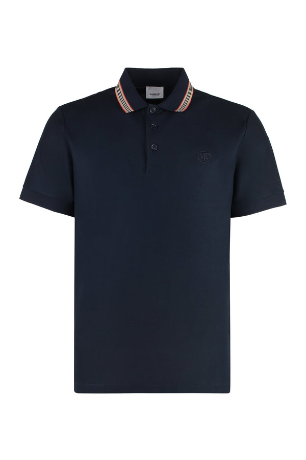 Cotton-piqué polo shirt-0