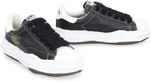 Sneakers low-top Blakey in pelle-2