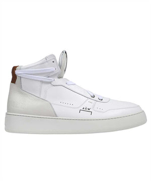 Leather high-top sneakers-0