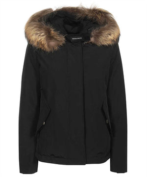 Fur hood short parka-0