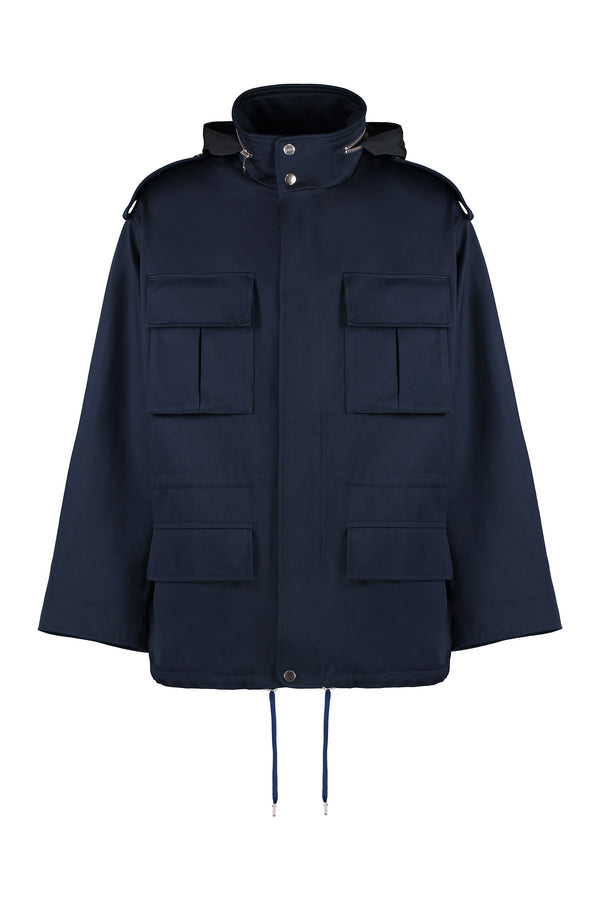 Parka in canvas di cotone-0