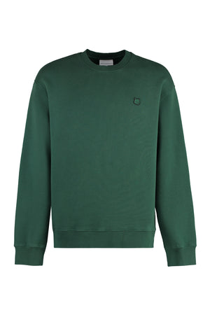 Cotton crew-neck sweatshirt-0