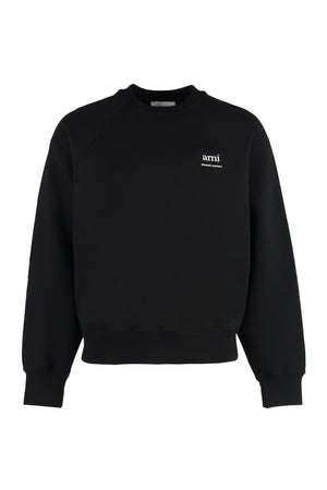 Cotton crew-neck sweatshirt-0