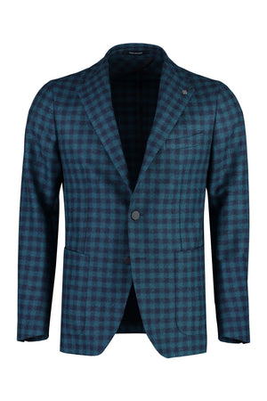 Single-breasted virgin wool jacket-0