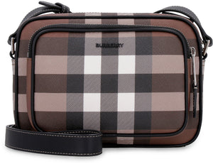 Borsa messenger con stampa check-1