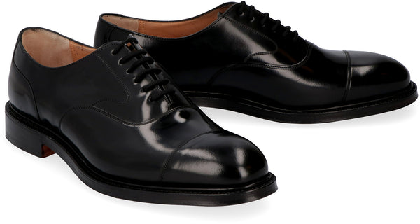 Lancaster leather lace-up derby shoes-2