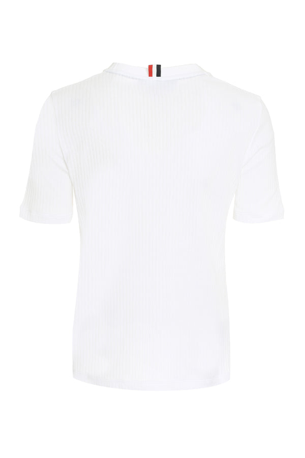 T-shirt in maglia di cotone-1