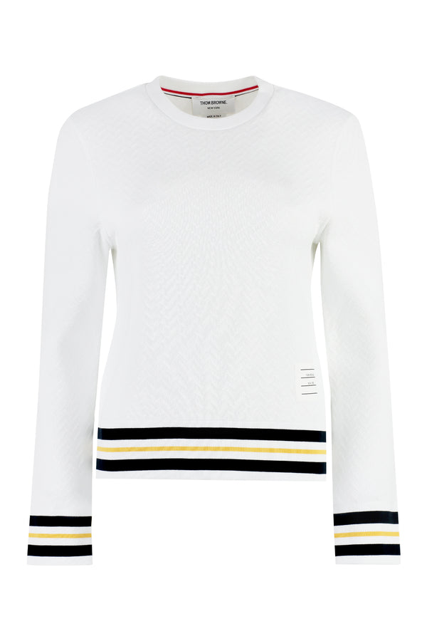 Cotton-blend sweatshirt-0