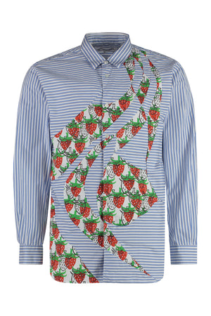 Camicia a maniche lunghe in cotone-0