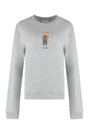 Cotton crew-neck sweatshirt-0