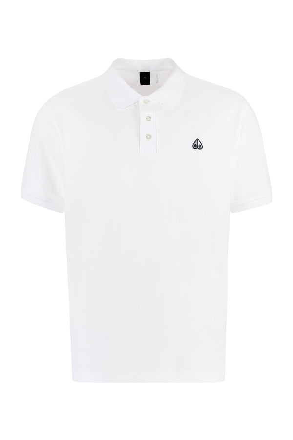 Cotton-piqué polo shirt-0