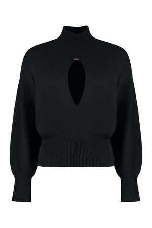 Wool and cachemire turtleneck pullover-0