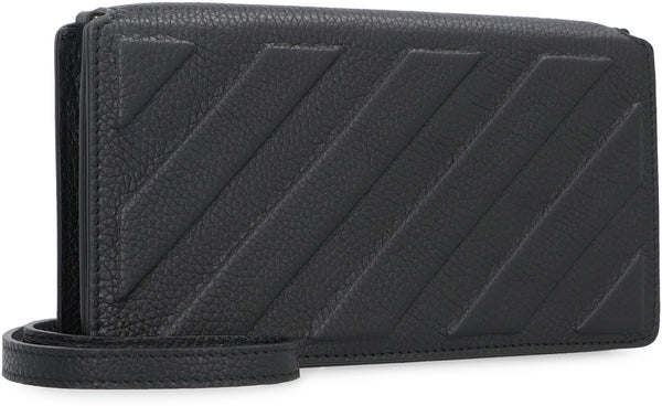 Pebbled leather clutch-2