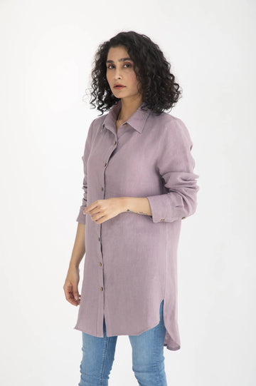Linen Ginger Long Shirt