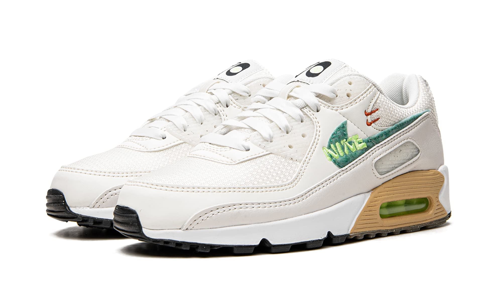 Nike Air Max 90 Summit White/Green Running Trainers Shoes DO9850 100 Women 8.5