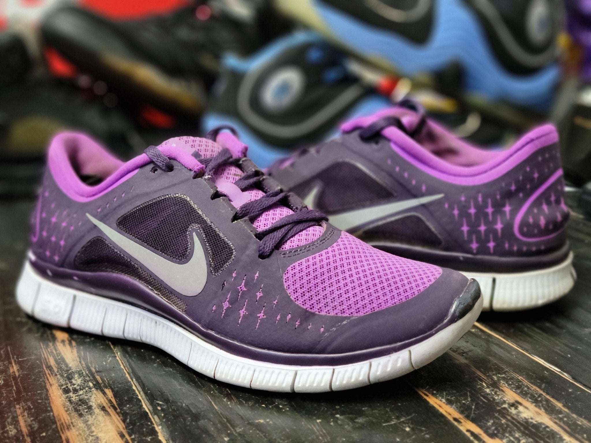 Pre-Owned 2012 Nike Free Run Purple/White Running Women 8 -