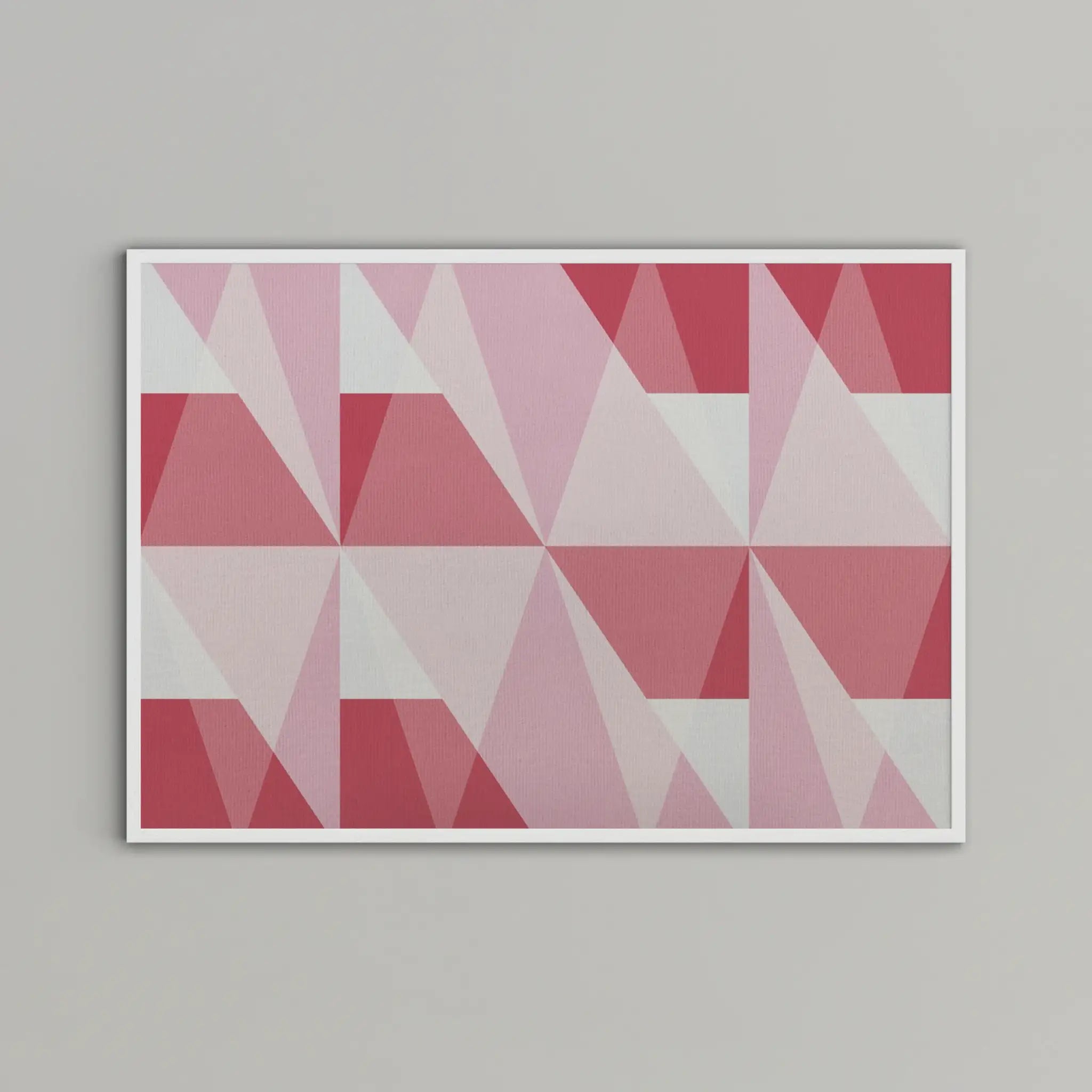 Plakat pigmentowy 'Triangles 3' w białej ramce 70x100 (WH|70x100|preview)