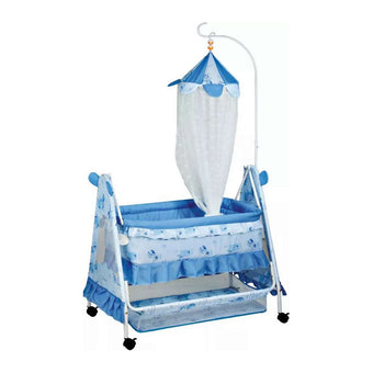 Littles Baby Swing Cot And Cradle – Blue