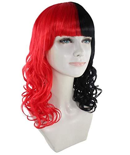 Half Red And Half Black Long Curly Anime Wigs Hw 21 Ninthavenue Europe