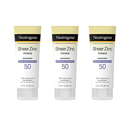 neutrogena sunscreen spf 50 sheer zinc