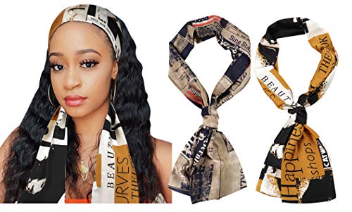 GERINLY Vintage Edge Laying Scarf Retro Style Headband for Wig 70s Hai –  NinthAvenue - Europe