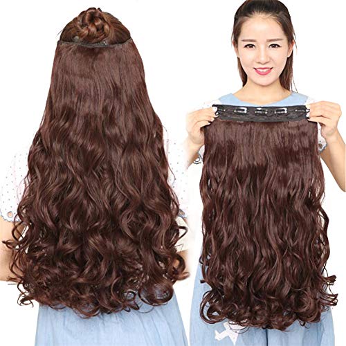 100g Clip in Human Hair Extensions Lots of Colors Loose Wavy Extra Hair Volume Weft One Pieces 5 Clips Per Set by Remeehi 18 Inches 60# Platinum Blonde