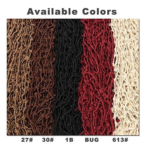 1 Packs 36 Inch Butterfly Locs Crochet Hair Distressed Faux Locs Crochet Hair for Black Women Pre looped Natural Messy Butterfly Boho Locs Pre-twisted Braids(36",1Pack,613)