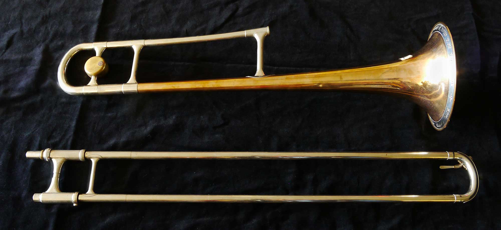 vintage trombone, Olds Super trombone, slide trombone