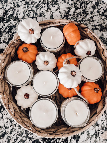 Fall candle scents bundle of 6 soy wax candles