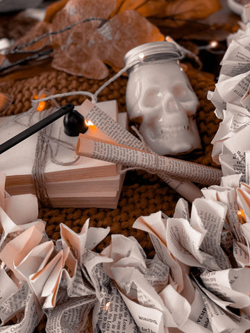 Skull candle for skull decor