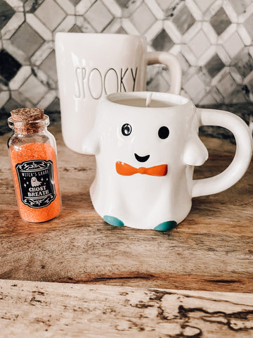 Spooky cute Ghost candle for Halloween decor 