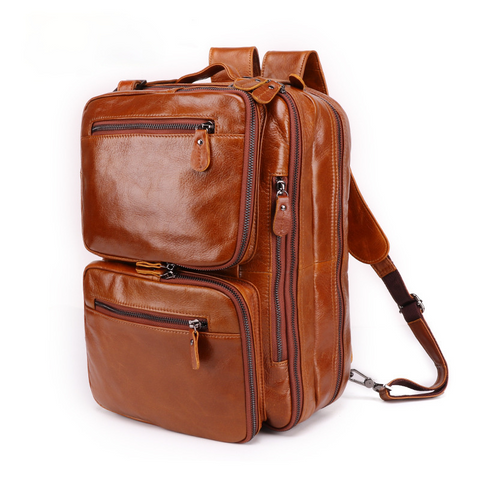 Vintage Men Multi Functional Backpack&business Briefcase J6332
