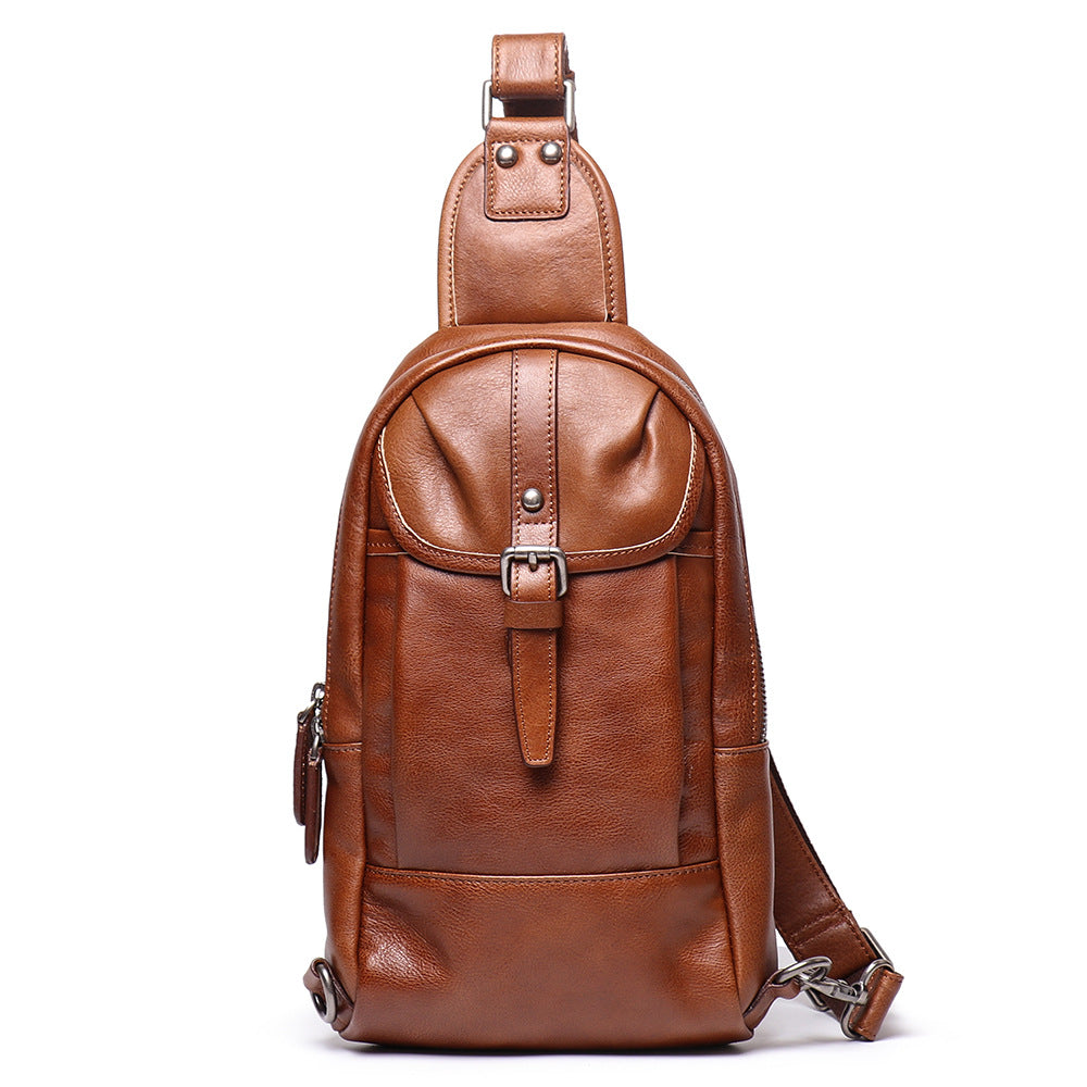 Handmade Leather Shoulder Male Chest Bags – LEATHERETRO