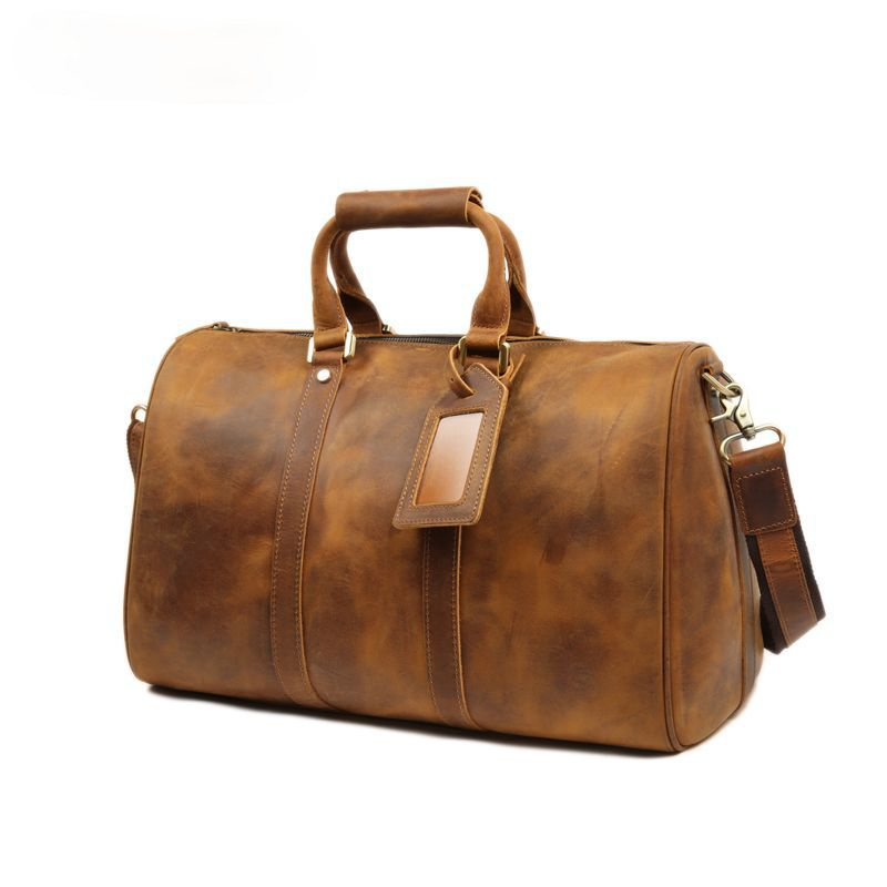 Retro Leather Portable Travel Duffle Bags D-8016 – LEATHERETRO