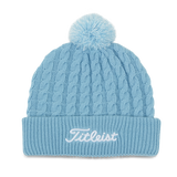 Bonnet Titleist - Cable Knit Pompom Bleu Ciel -Compagnon de parcours 