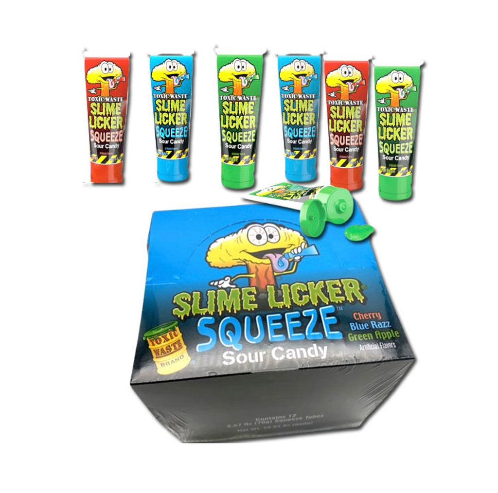 Toxic Waste Slime Licker Squeeze Sour Candy (Blue Razz) – Snackrite Xotiks