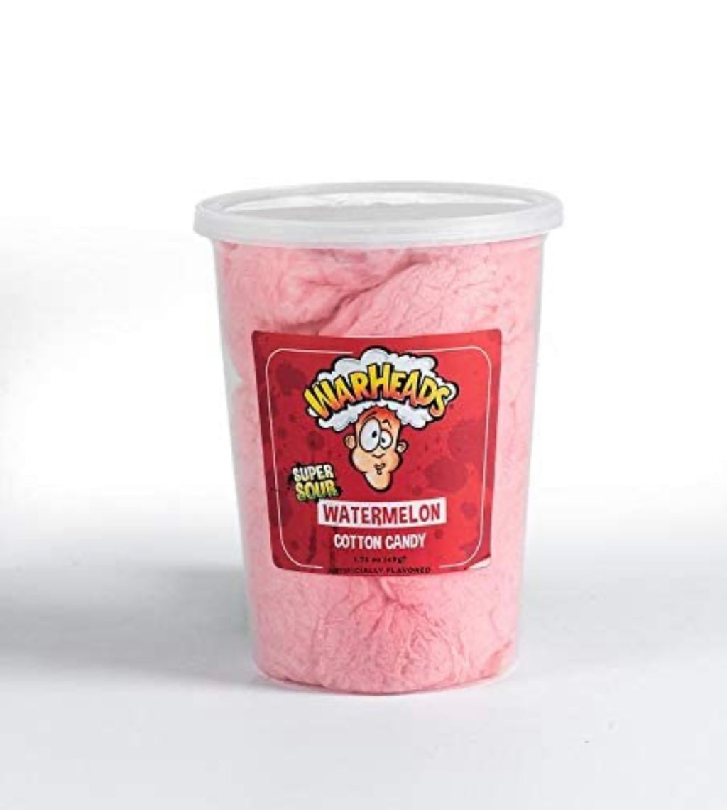 Hawaiian Punch Cotton Candy: Fruit-flavored airy sugary snack.